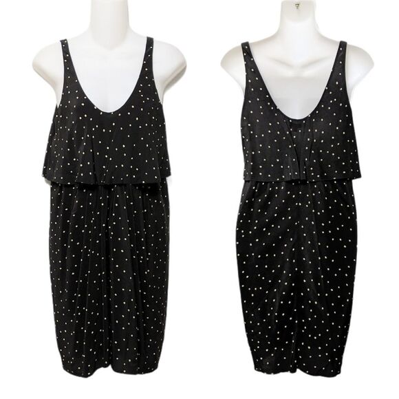 Aritzia T. BABATON 100% Silk Polka Dot Layered Dress XS - Picture 1 of 9